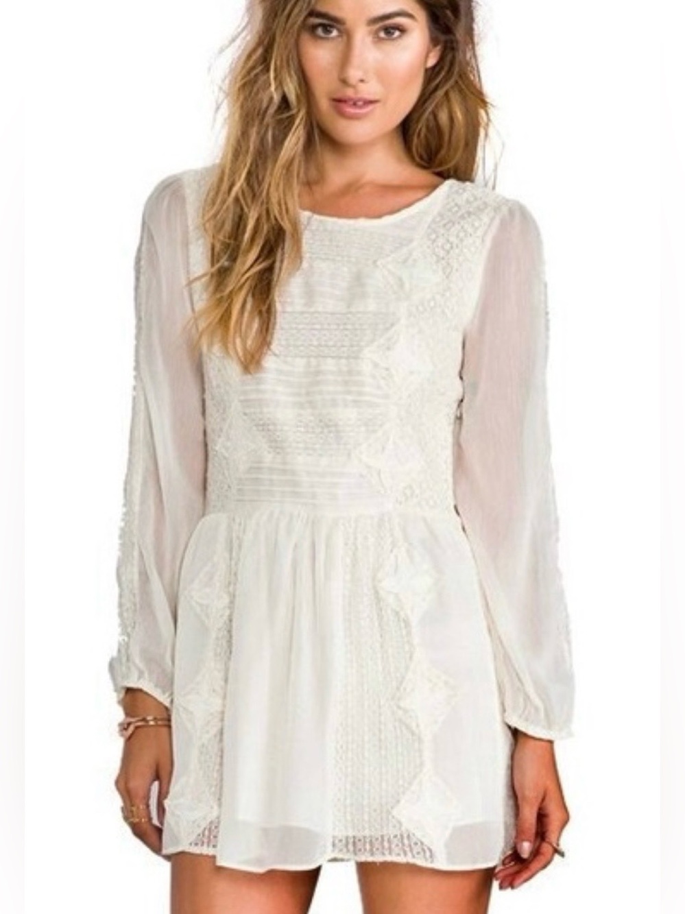 FREE PEOPLE Leigh Ivory Lace SIZE XS Worn once.